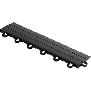 Swisstrax 2.75 in. x 12 in. Jet Black Looped Polypropylene Ramp Edging for Diamondtrax Home Modular Flooring (10-Pack) Swisstrax 2.75 in. x 12 in. Jet Black Looped Polypropylene Ramp Edging for Diamondtrax Home Modular Flooring (10-Pack)