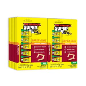 0.01 oz. Super Glue Gel Single Use Minis (5 per Pack) Tubes per Card (12-Pack)