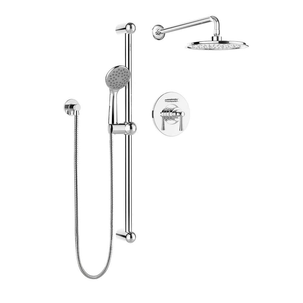 KEENEY Belanger 1Spray Round Hand Shower and Showerhead Combo Kit with