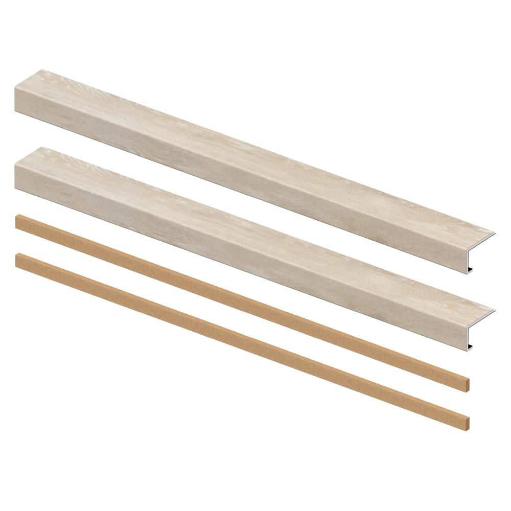 Monaco Oak 6.5 mm x 46 in. x 4 in. Exact Match Large Square Nose Open Stair Return/Landing Kit (2-Pack) price history on PriceWatchPro