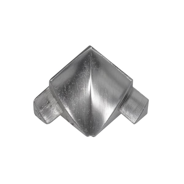 T-Cove 0 in. D x 0.63 in. W x 0 in. L Connection Wall/Flr Int Corner (2-Way) Aluminum Silver Molding & Transition Trim