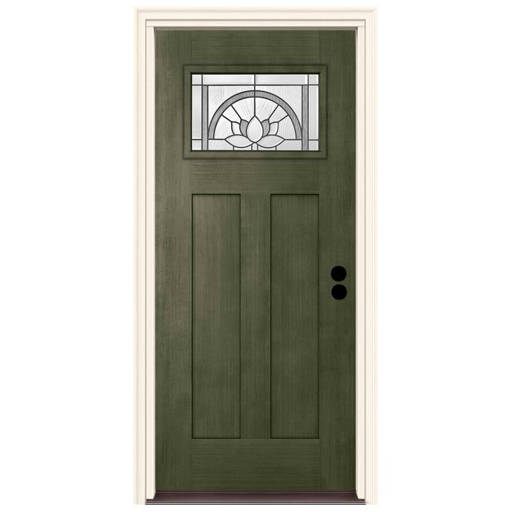 JELD-WEN 36 in. x 80 in. Left-Hand 1-Lite Craftsman Ardsley