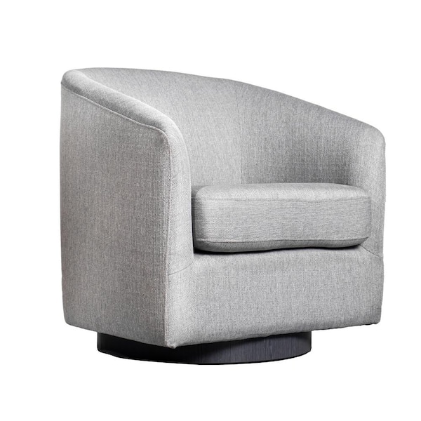 TAYLOR + LOGAN Light Gray Fabric Accent Chair