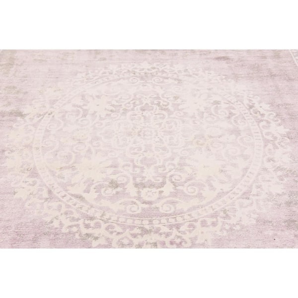 New Classical Olwen Purple 8' 0 x 8' 0 Square Rug