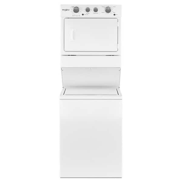 Whirlpool White Laundry Center with 3.5 cu. ft. Washer and 5.9 cu. ft. Electric Dryer with 9 Wash cycles and AUTODRY