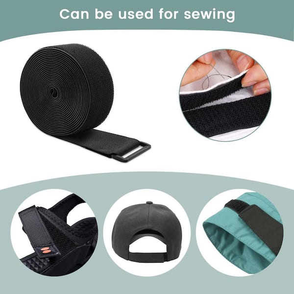 Lukyamzn 1.5 in. x 16 ft. UV Resistant Nylon Cable Zip Tie Black