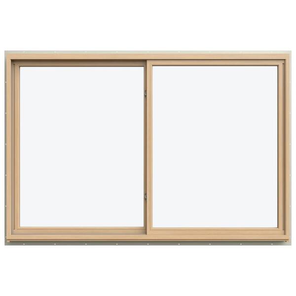 71.3125 in. x 47.5625 in. W-5500 Left-Hand Sliding Wood Clad Window