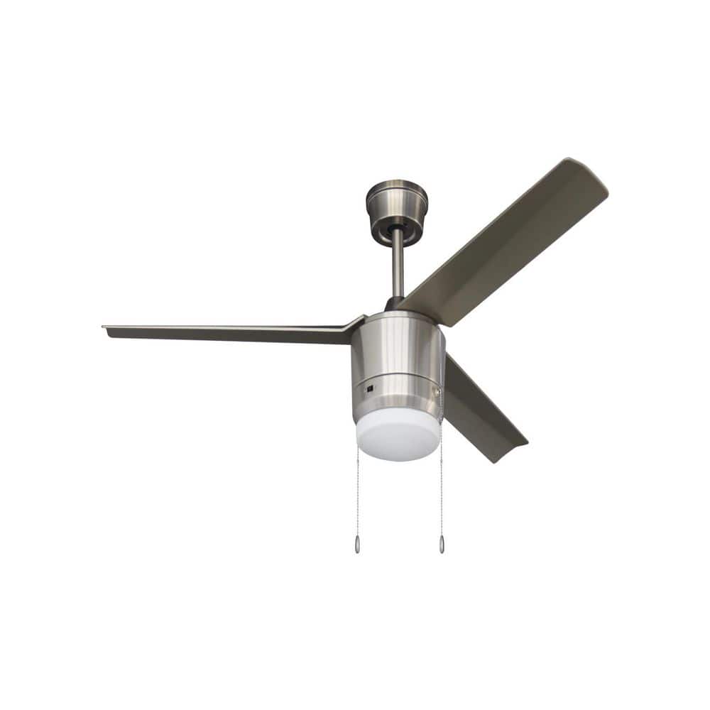 Rockford III 52 in. Brushed Nickel Outdoor Ceiling Fan with Integrated LED Included with Pull Chains price history on PriceWatchPro