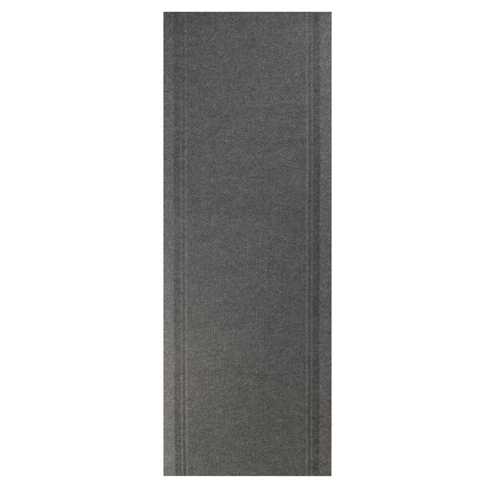Custom Tracker Indoor/Outdoor Hallway Runner Rug 3 ft. W x 3 ft. L Gray Polyester Garage Flooring price history on PriceWatchPro