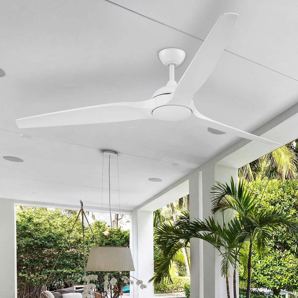 Arcas 72 in. Outdoor Matte White Integrated LED Ceiling Fan with 5-CCT and 7-RGB Selections, Remote Included price history on PriceWatchPro
