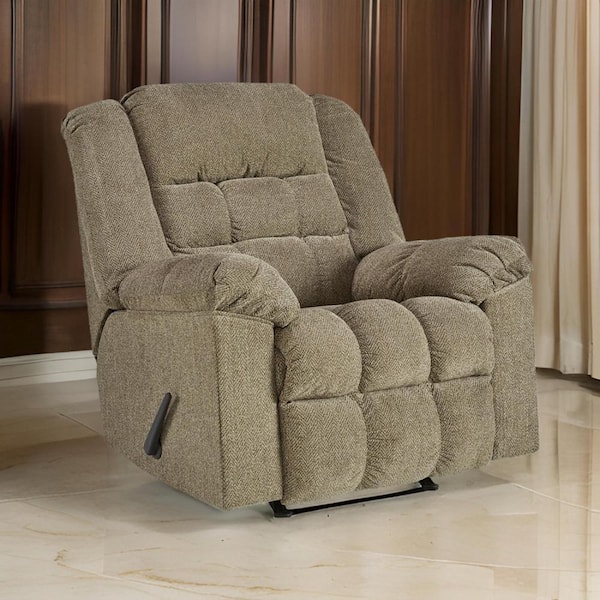 Briar Polyester Manual Rocker Recliner with Cushioned Seat