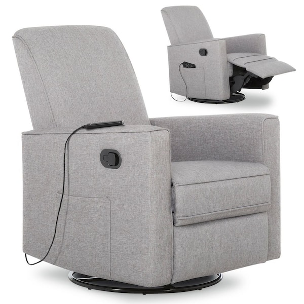 Raleigh Glider With Back Massager Recliner Rocker