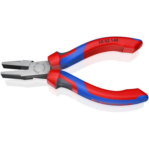 ナッキー KNIPEX 5-1/2 in. Flat Nose Pliers with Comfort Grip 20 02 140