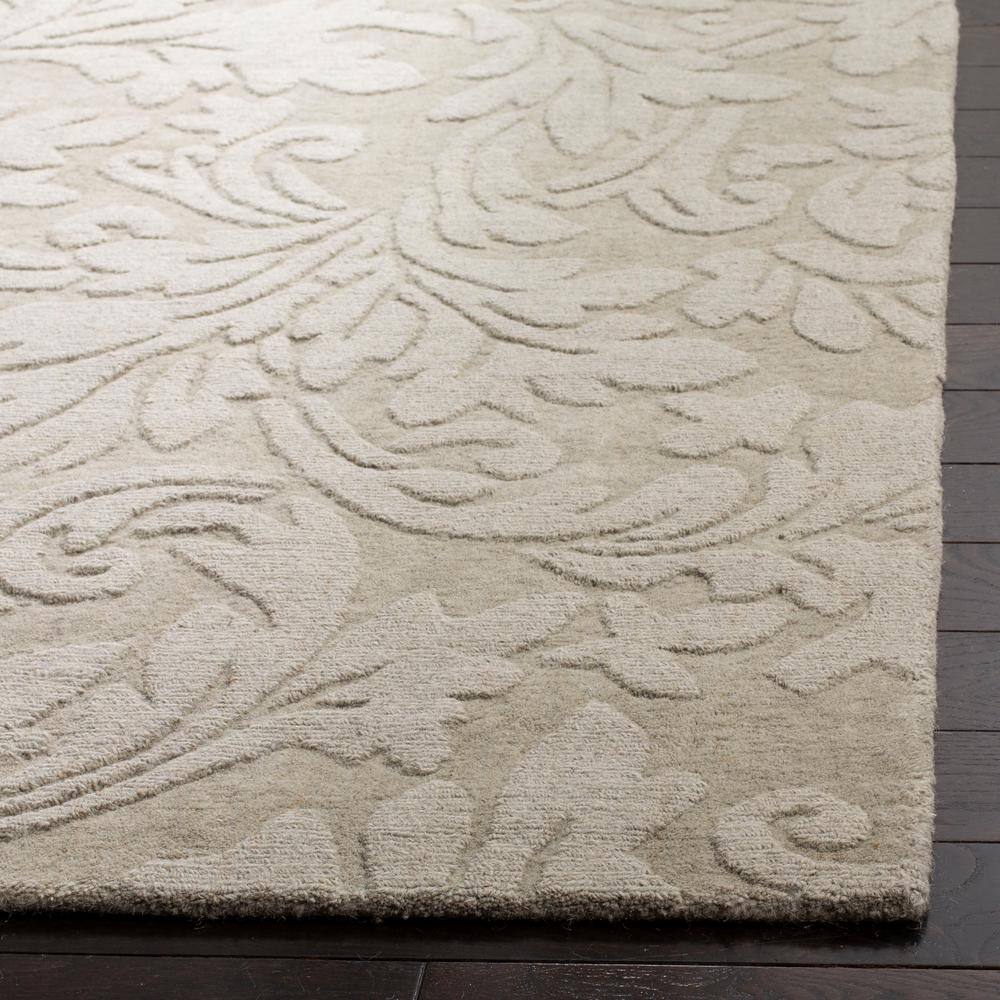 Sage Elegance Hand-Loomed Wool 4' x 6' Tufted Area Rug