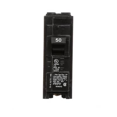 Siemens 50 Amp 3-Pole Type QP Circuit Breaker-Q350 - The Home Depot