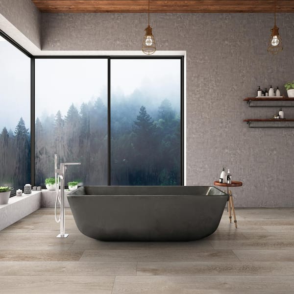 Mystic Gray 12 MIL x 9 in. x 60 in. Waterproof Click Lock Luxury Vinyl Plank Flooring (22.44 sq. ft./Case)
