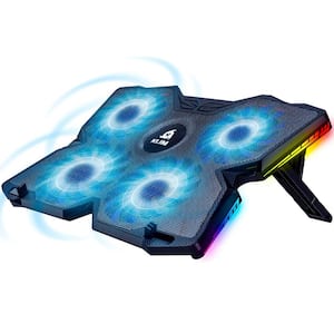 Powerful USB Cooling Pad in Black with RGB Lights 1 (-Pack)