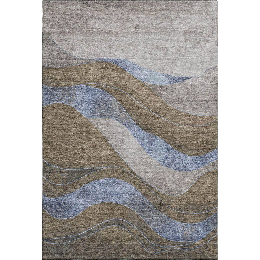 Addison Rugs Mayfield Premium Machine Washable Abstract AMF1892 Taupe ...