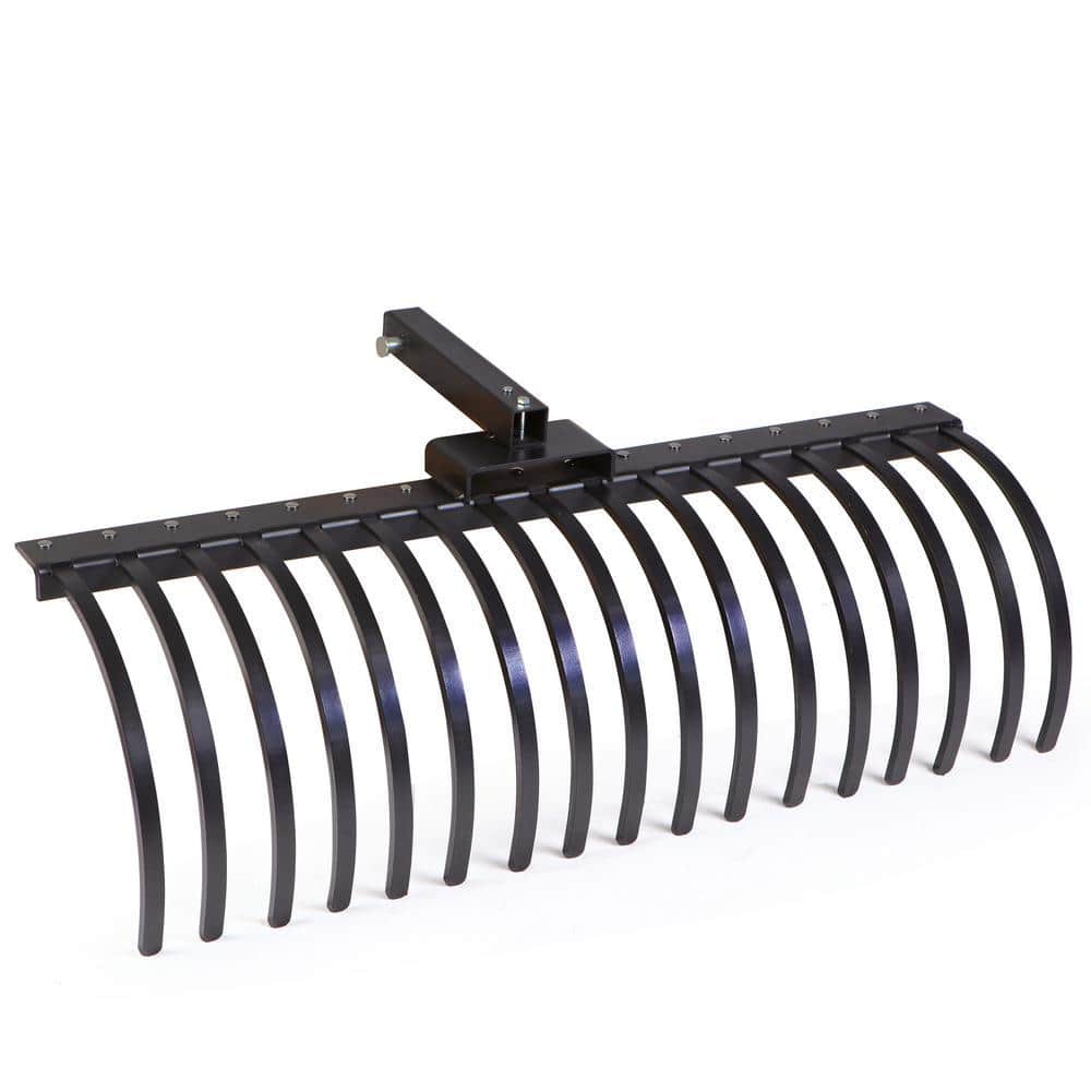 Straw Rake Tractor Wildaven 49 in. Tractor Pine Straw Rake with 2 in. Receiver LPLC901 ...