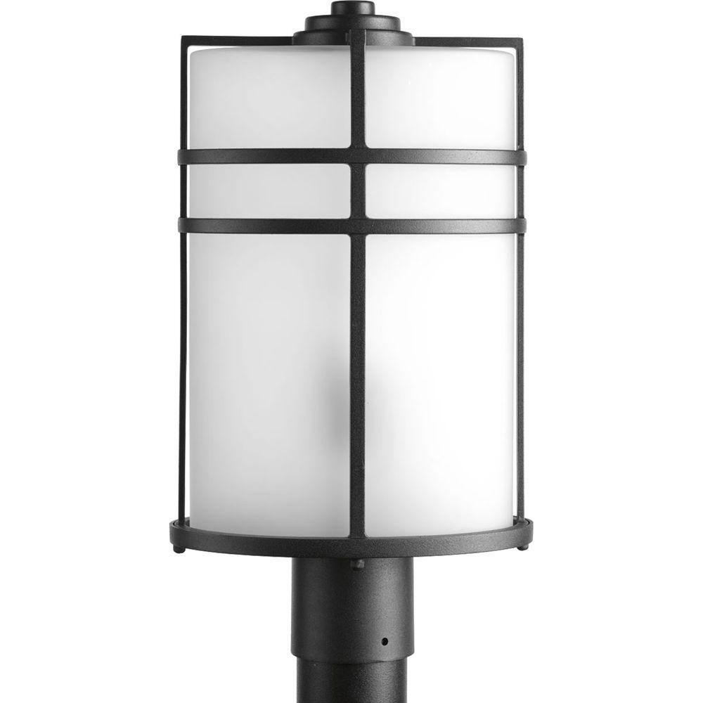 Black Aluminum 17" Outdoor Wall Lantern with Etched Glass Shade