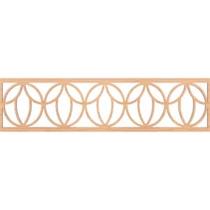 Shoshoni Fretwork 0.25 in. D x 47 in. W x 12 in. L Hickory Wood Panel Moulding
