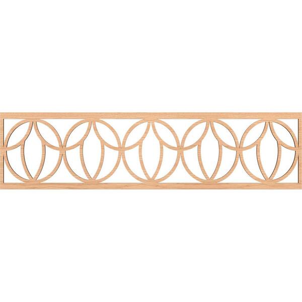 Ekena Millwork Shoshoni Fretwork 0.25 in. D x 47 in. W x 12 in. L Hickory Wood Panel Moulding