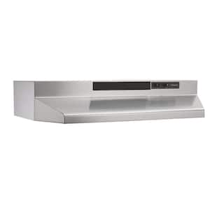 F40000 Series 36 in. Convertible Under Cabinet Range Hood with Light, 230 Max Blower CFM, Stainless Steel