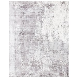 Mirage Gray 8 ft. x 10 ft. Abstract Distressed Area Rug