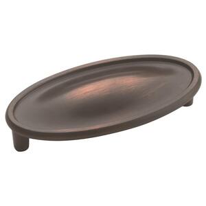 Manor 3 in (76 mm) Center-to-Center Oil-Rubbed Bronze Cabinet Cup Pull