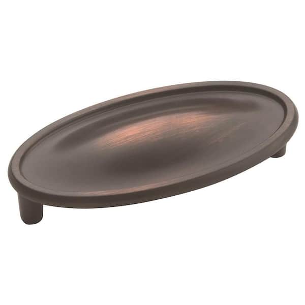 Amerock Manor 3 in (76 mm) Center-to-Center Oil-Rubbed Bronze Cabinet Cup Pull