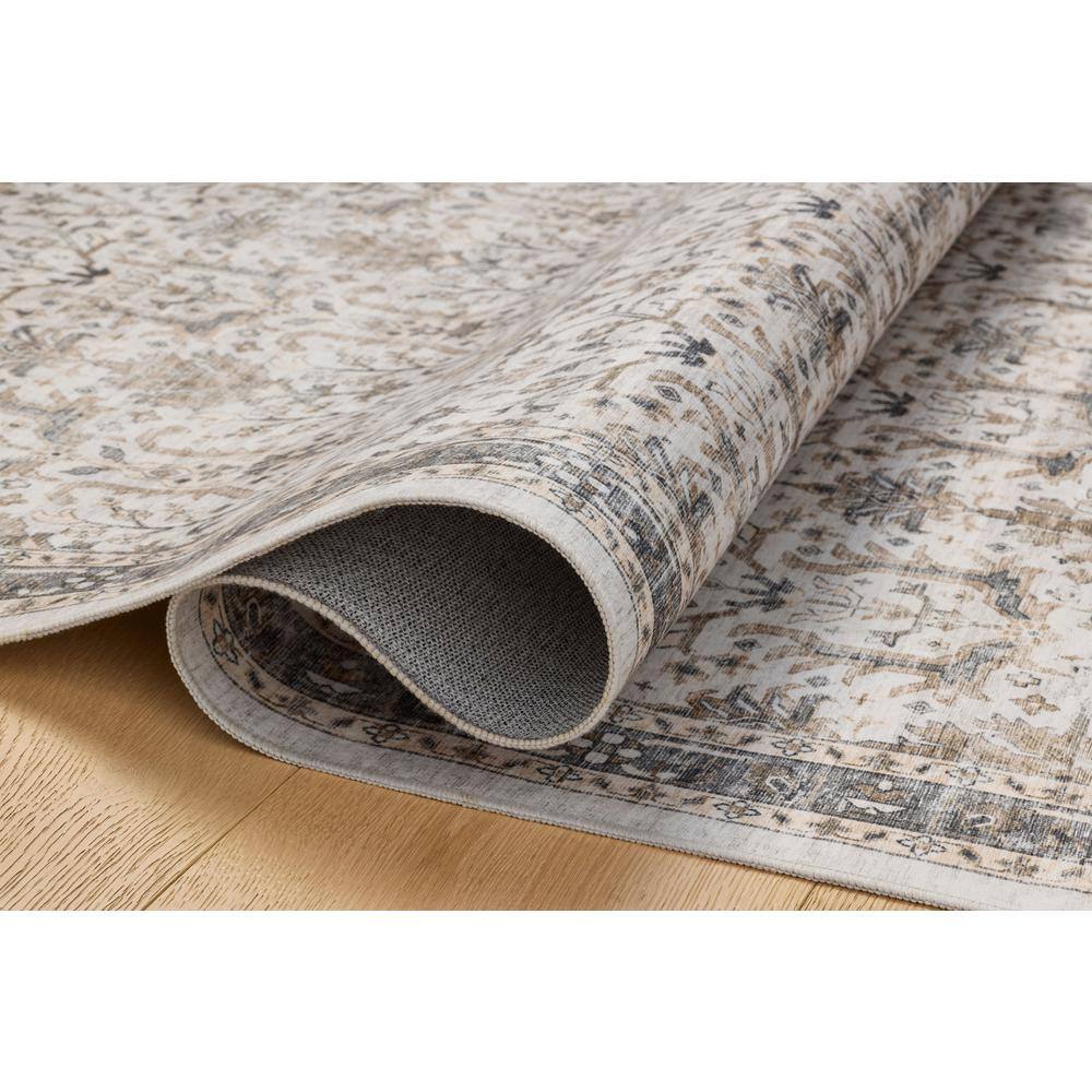 Anniston Ivory and Stone Washable Runner Rug