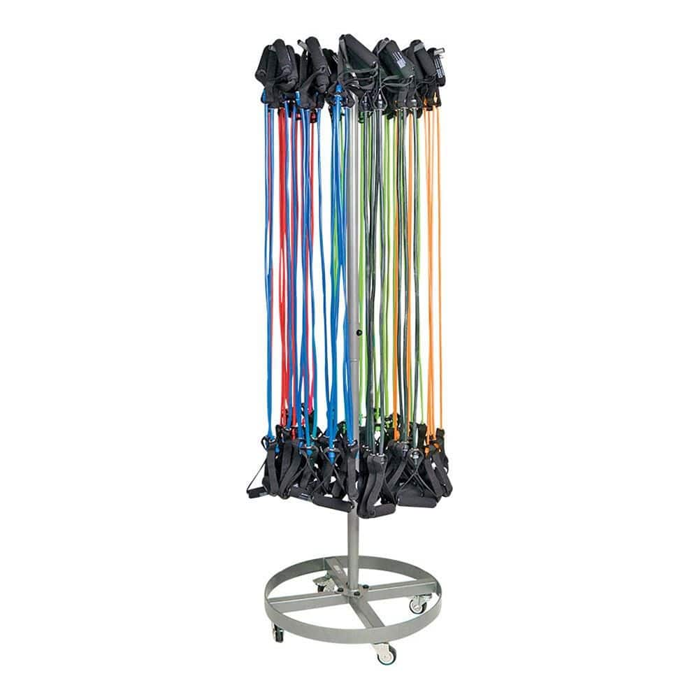 Elite Rolling Standing Rack 28 in.  x 74 in. - Holds 100 Resistance Tubes or 400 Jump Ropes price history on PriceWatchPro