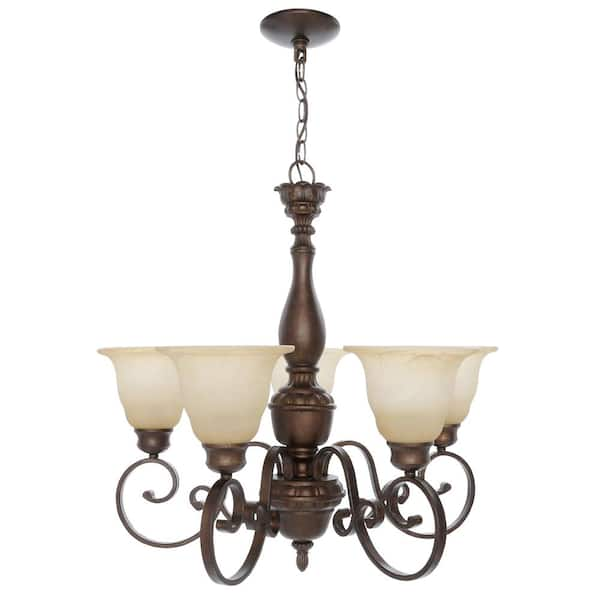 hampton bay carina 5 light chandelier