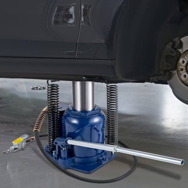 32-Ton Air Hydraulic Bottle Jack Pneumatic/Manual Dual Operation High Lift Pneumatic Hydraulic Bottle Jack