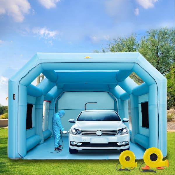 Car Paint Spray Booth Inflatable Paint Spray Tent Portable Cabin 26x13x10FT