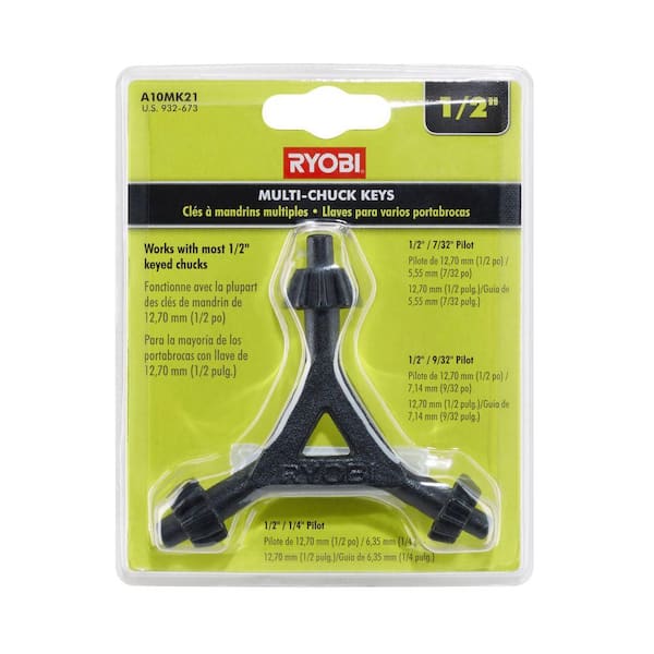 RYOBI 1/2 DRILL CHUCK & KEY - RYOBI Tools