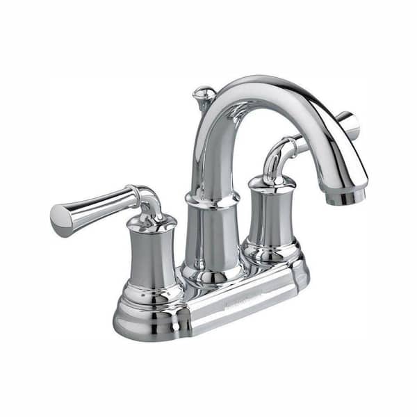 American Standard Portsmouth 4 in. Centerset 2-Handle High-Arc Bathroom Faucet with Speed Connect Drain and Lever Handles in Chrome