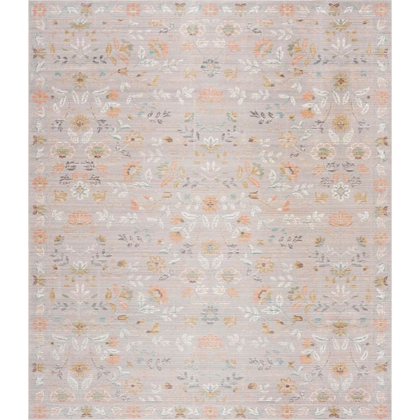 Crestwood Gray 8 ft. x 10 ft. Oriental Indoor Area Rug