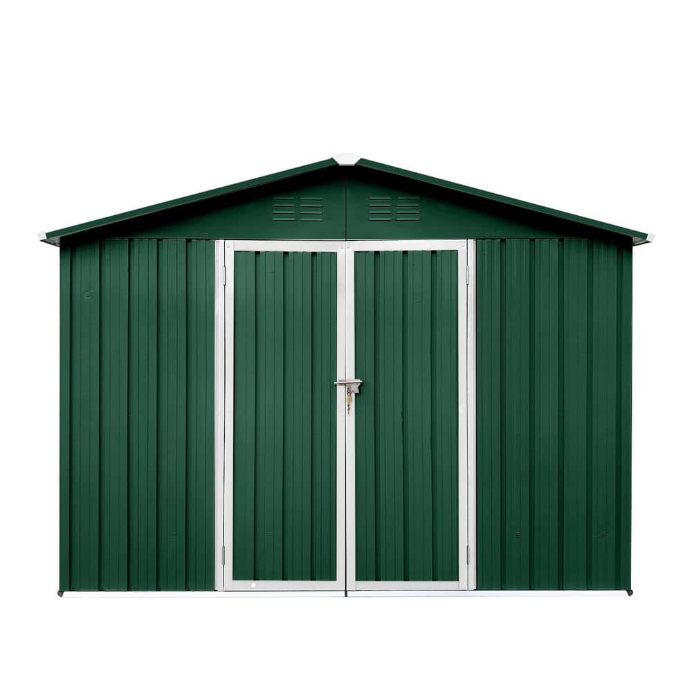 8 ft. W x 6 ft. D Green Metal Shed with Double Door (48 sq. ft. ) price history on PriceWatchPro