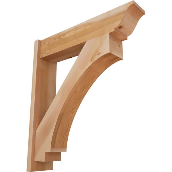 Ekena Millwork 8 in. x 36 in. x 32 in. Western Red Cedar Imperial Traditional Smooth Outlooker