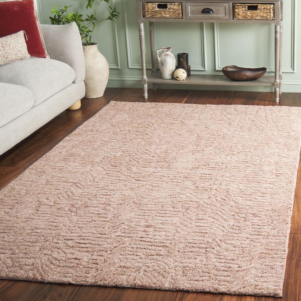Pine 5 ft. x 8 ft. Rust/Ivory Abstract Modern Area Rug price history on PriceWatchPro