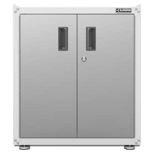 Ready-to-Assemble Steel Freestanding Garage Cabinet in White (28 in. W x 31 in. H x 18 in. D)