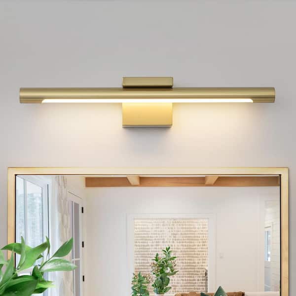 Lucas 23.7 in. Modern Gold LED Wall Sconce Picture Light