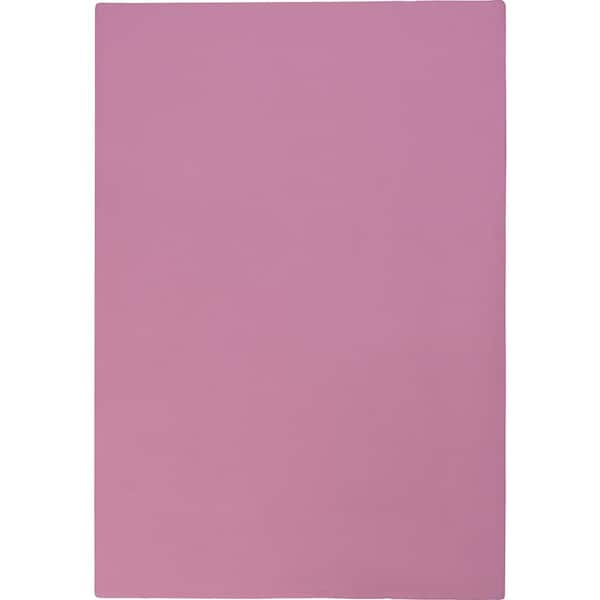 United Weavers Faux Rabbit Fur Lulia Pink 5 ft. 3 in. x 7 ft. 2 in. Area Rug