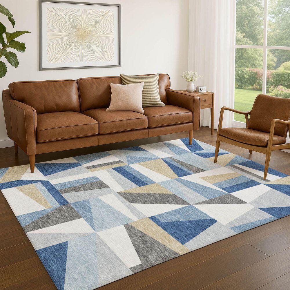 Ralph、ラコステ、ダントン Addison Rugs Chantille Machine Washable Indoor/Outdoor Abstract