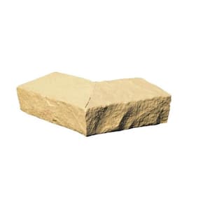 Sandstone 6.25 in. x 4.25 in. Buff Faux Stone Ledger Outside Corner (2-Pack)