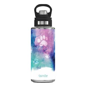 Paw Prints 32 oz. Wide Mouth Water Bottle Powder Coated Standard Lid