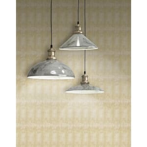 Abstract Lozenge Beige Paper Non-Pasted Strippable Wallpaper Roll (Cover 60.75 sq. ft.)