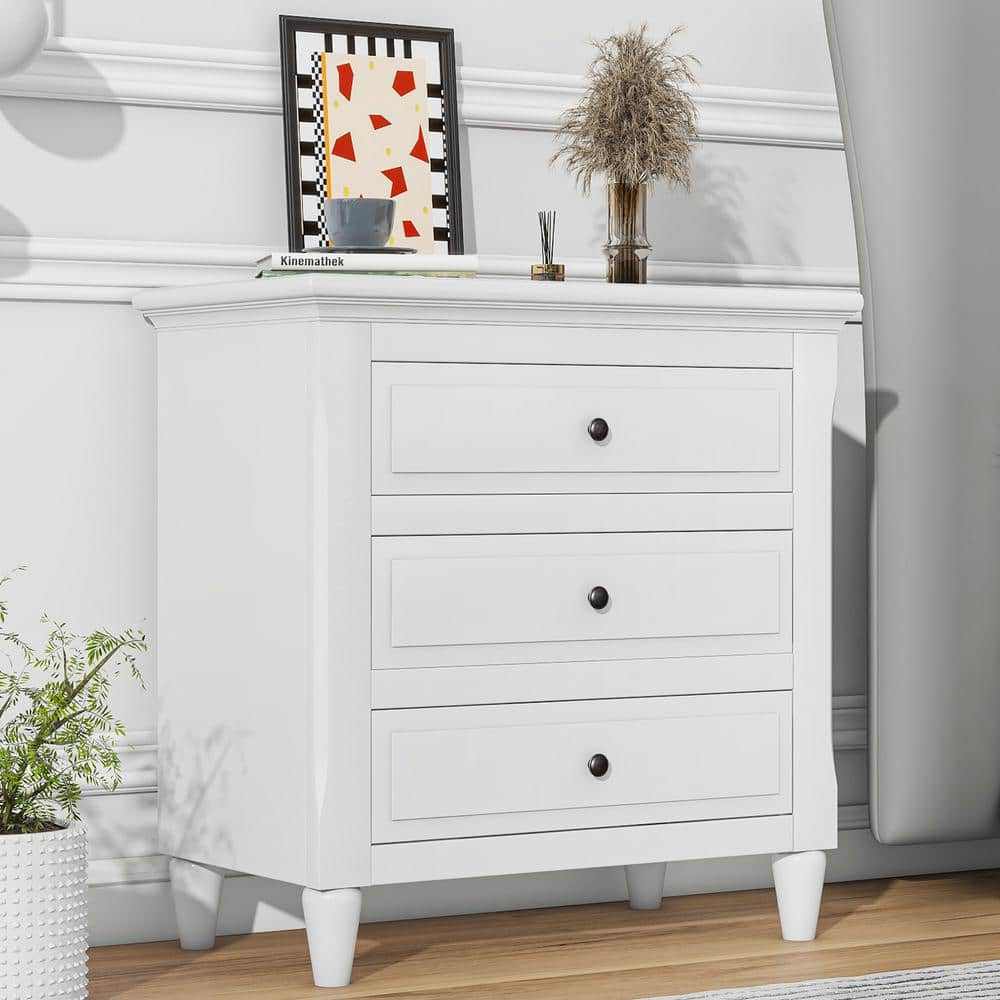 Nightstand with 3 Fabric Drawers, 2024 24.5