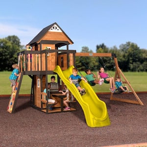 Backyard Discovery Canyon Creek Outdoor Kid's Playground Set w
